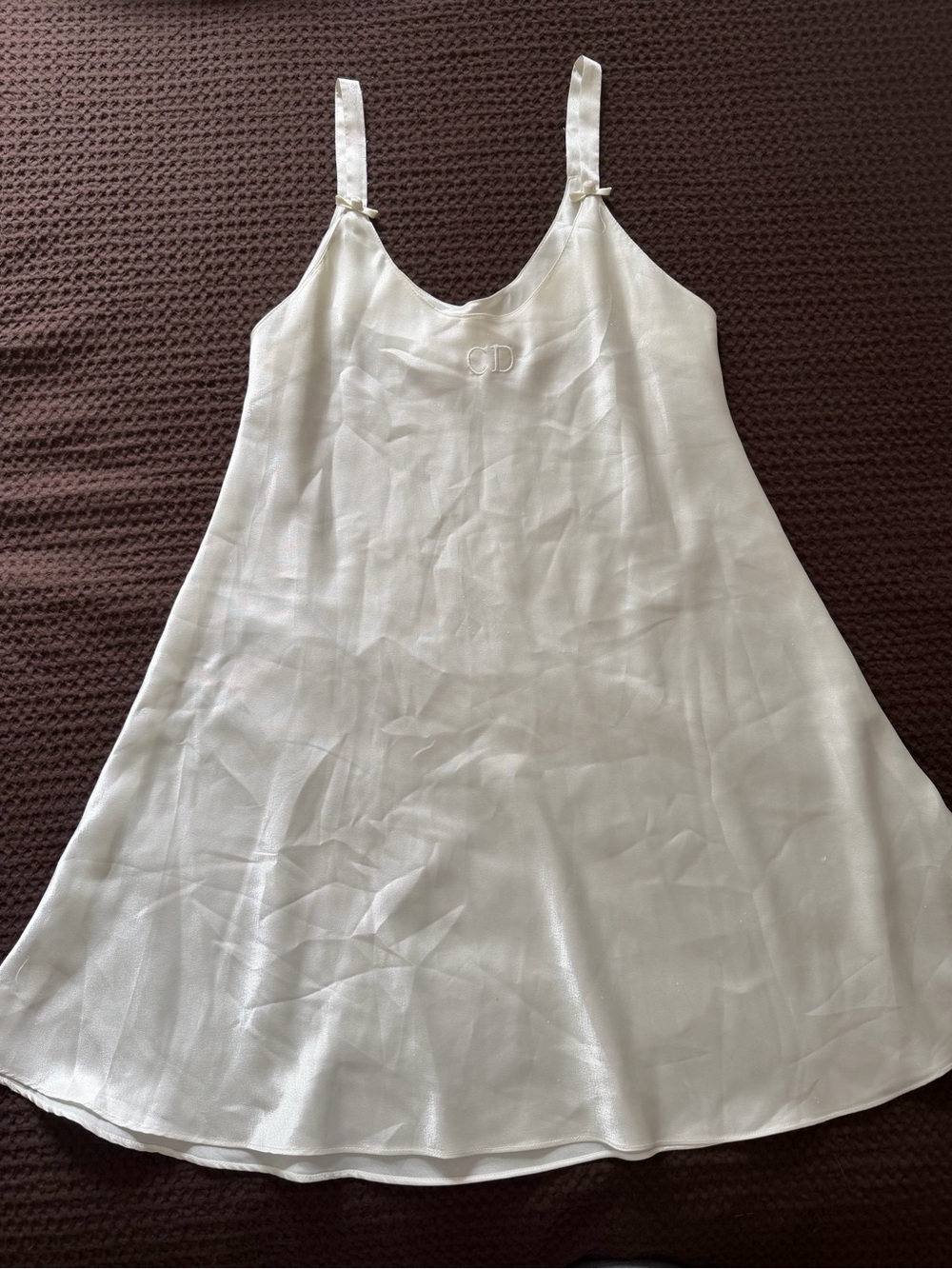 Silk White Slip Nightgown